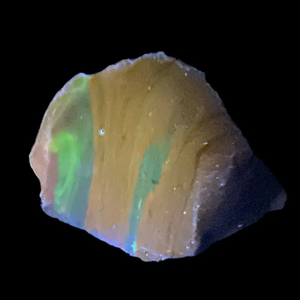 Carmel Chocolate Art Glass Cullet Glowing Manganese Swirl Slag Glass #4GL101‎
